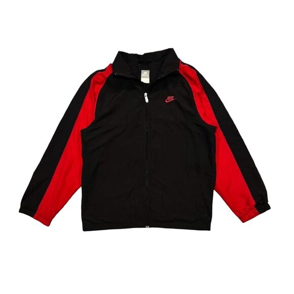 ★ Nike Red & Black Full Zip Vintage Track Jacket ★ - Picture 1 of 8